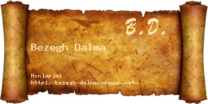 Bezegh Dalma névjegykártya